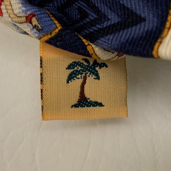 Tommy Bahama Men’s Tie Necktie Hula Girl Hawaiian Print 100% Silk Blue White - Picture 3 of 5